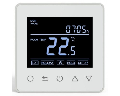 Терморегулятор программируемый (Wi-Fi) RTC TermoLife ET - 61 W (3,3кВт), встраиваемый, кнопочный, черный дисплей