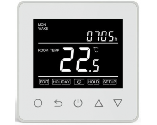 Терморегулятор программируемый (Wi-Fi) RTC TermoLife ET - 61 W (3,3кВт), встраиваемый, кнопочный, черный дисплей