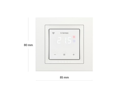 Терморегулятор terneo sx unic (Wi-Fi, 3,6 кВт, сенсорный, рамка для UNICA Schneider Electric)