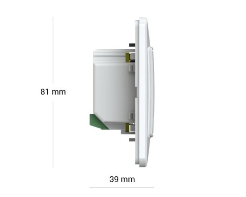 Терморегулятор terneo sx unic (Wi-Fi, 3,6 кВт, сенсорный, рамка для UNICA Schneider Electric)