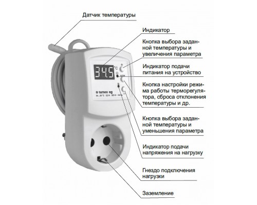 Терморегулятор terneo eg для инкубатора, 3.6 кВт